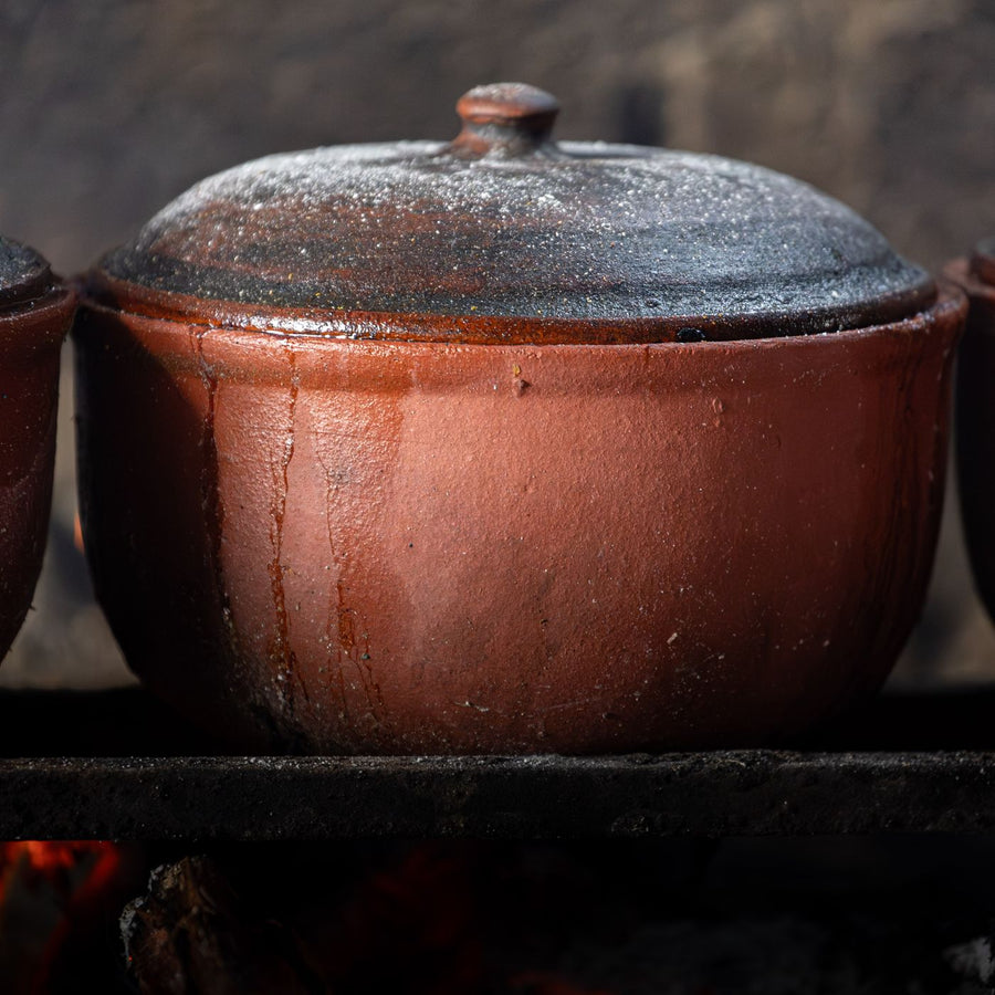 Ink Glaze Utensil Crock